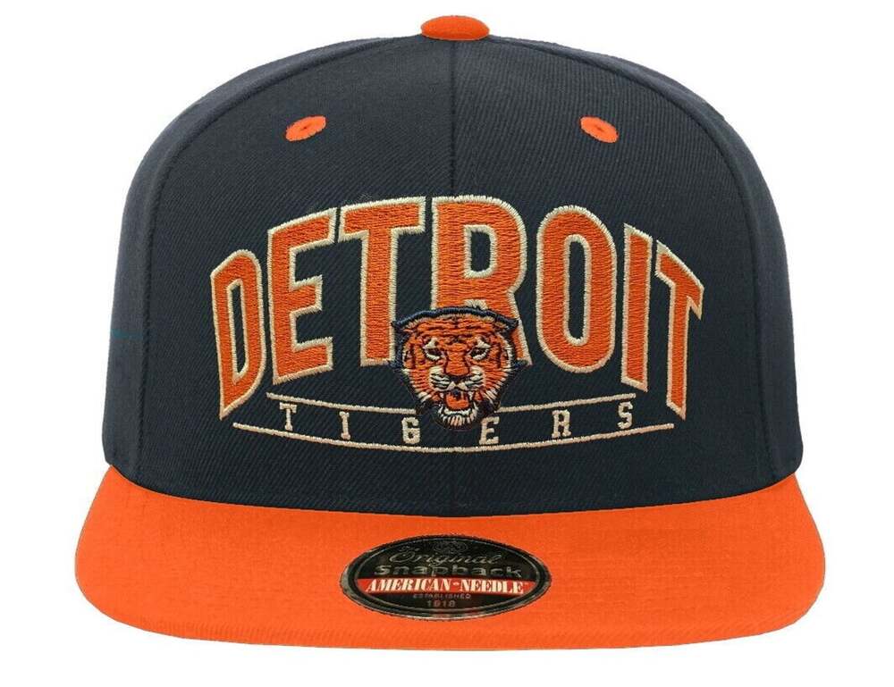 NWT Vintage American Needle Detroit Tigers MLB Arch Snapback Cap / Hat